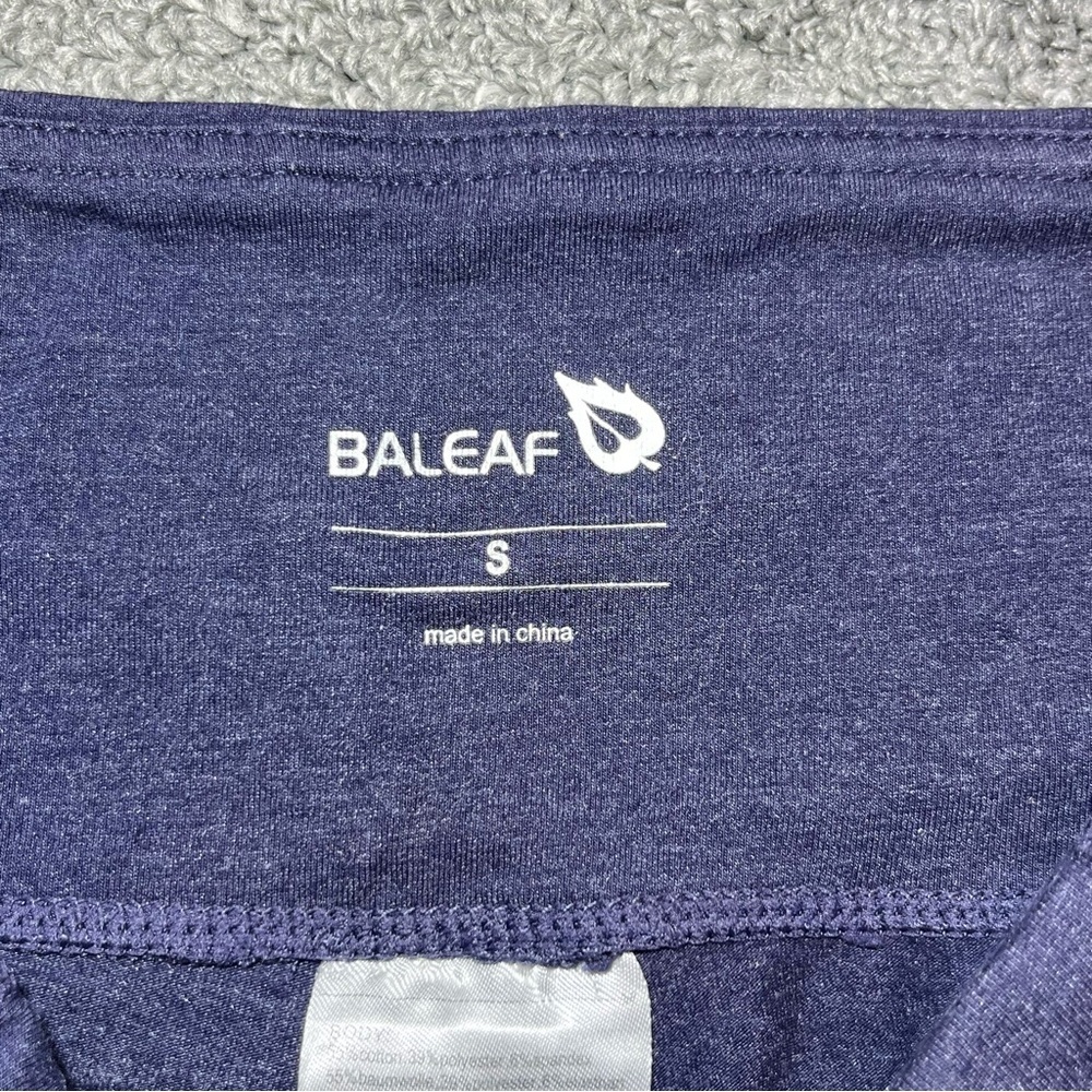Baleaf Athleisure Workout Shorts with Pockets Womens Size Small Blue Yoga - Picture 3 of 7